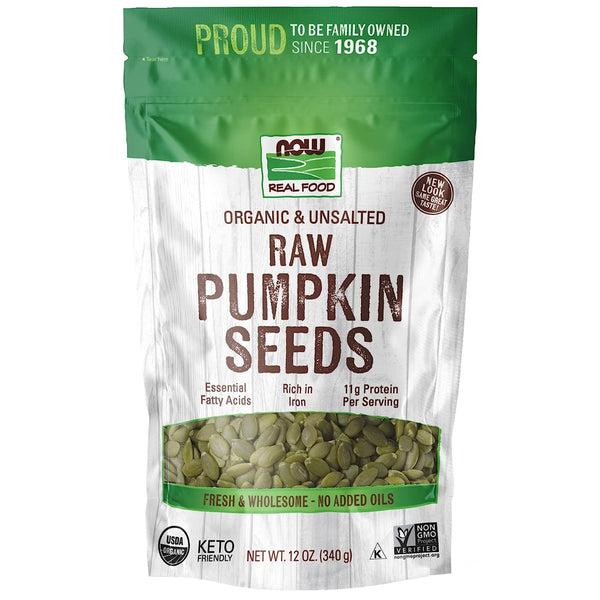 NOW Foods Pumpkin Seeds Unsalted · Nueces · 340 g