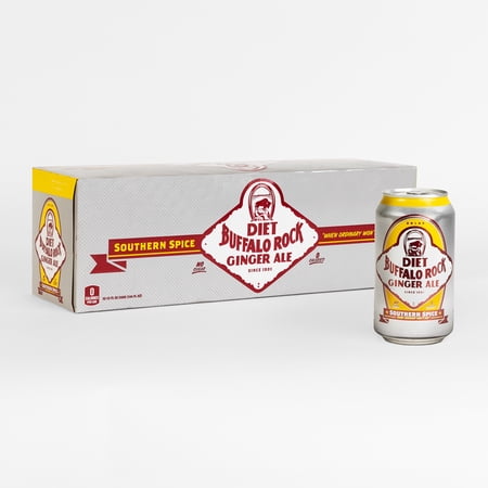 Ginger Ale Buffalo Rock Southern Spice Diet · Refresco · 12 latas de 355 ml
