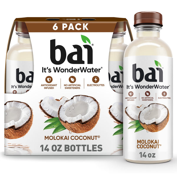 Bai Molokai Coconut Antioxidant Infused Water Beverage · Bebida · 6 botellas de 414 ml