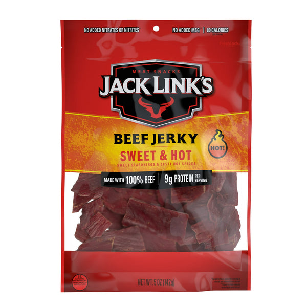 Jack Link’s Sweet & Hot · Carne seca · 9 g · bolsa