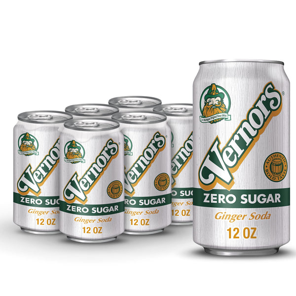 Vernors Ginger Ale Zero Sugar · Refresco · 6 latas de 355 ml