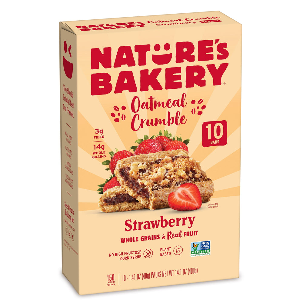 Nature's Bakery Crumble Strawberry Breakfast · Cereal · 10 pzas de 40 g
