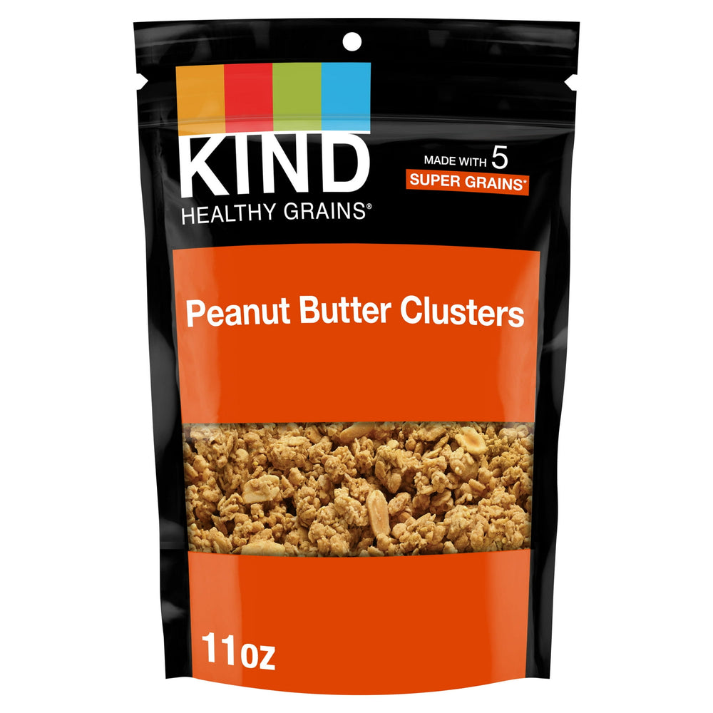 Kind Healthy Grains Peanut Butter Clusters Sesame Seeds · Barra · 312 g · bolsa