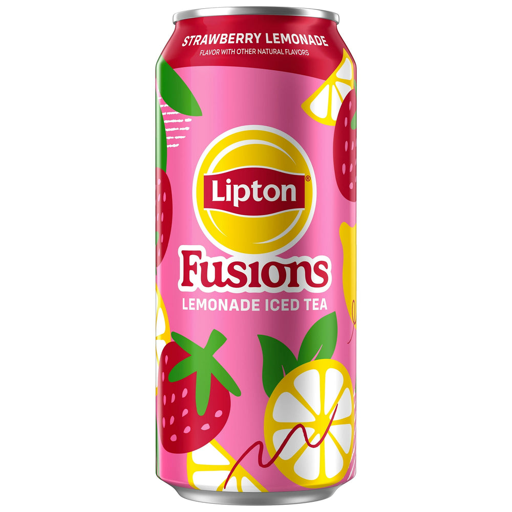 Lipton Fusions Strawberry Lemonade · Té · 473 ml · lata