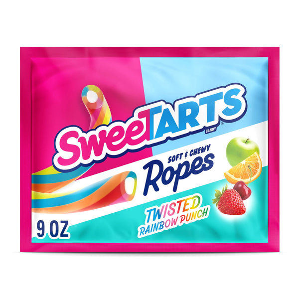 SweeTARTS Ropes Twisted Rainbow Punch · Gomitas · 255 g · bolsa