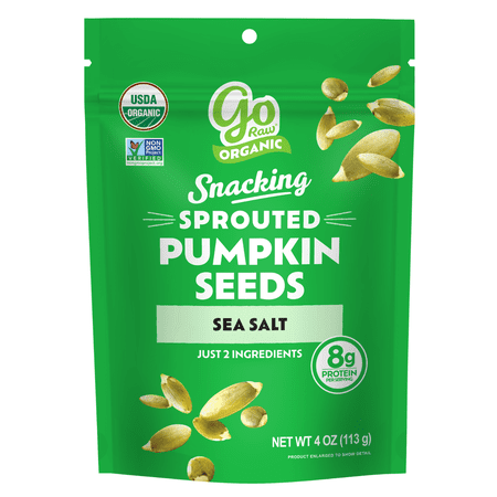 Go Raw Sprouted Organic Pumpkin Seeds · Nueces · 113 g