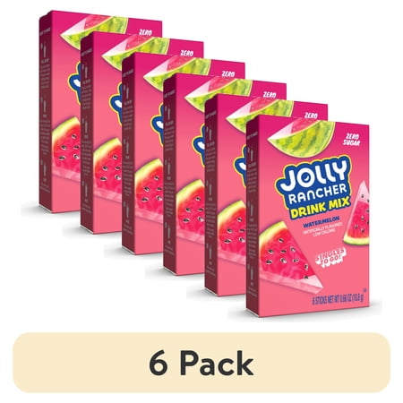 Jolly Rancher Watermelon Zero Sugar · Polvo para agua · 6 pack