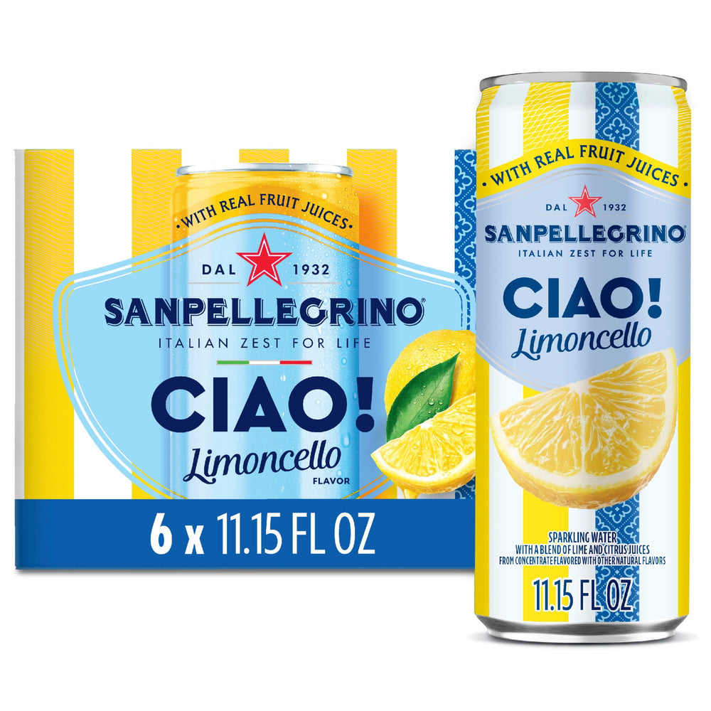 Sanpellegrino CIAO Limoncello Italian · Agua mineral · 6 pack · 1.98 L