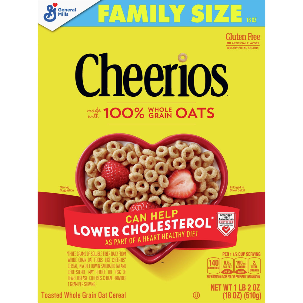 Original Cheerios Heart Healthy · Cereal · 510 g · caja · tamaño familiar
