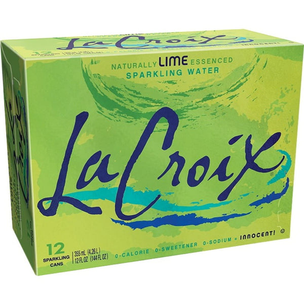 LaCroix Lime · Agua mineral · 12 pzas de 355 ml