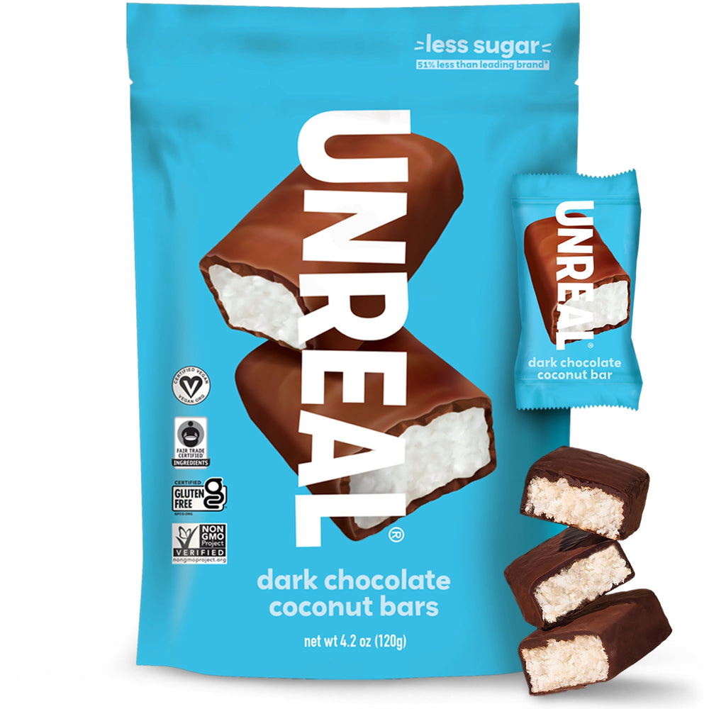 Unreal Dark Chocolate Coconut Gluten Free · Caramelos · 119 g