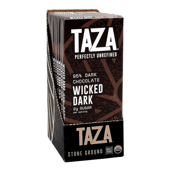 Taza Chocolate 95% Wicked Dark Chocolate Bar · Caramelos · 71 g