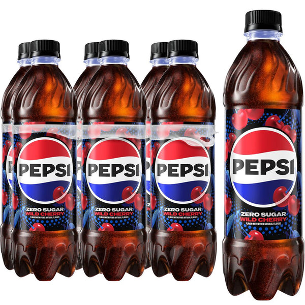 Pepsi Soda Wild Cherry Zero Sugar · Refresco · 6 pzas de 500 ml