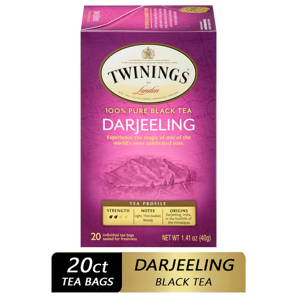 Twinings Darjeeling Himalayan Pure Black Tea · Té · 20 pzas