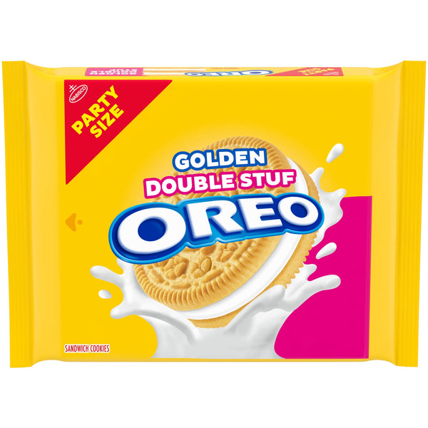 OREO Double Stuf Golden · Galletas · 707 g · tamaño fiesta