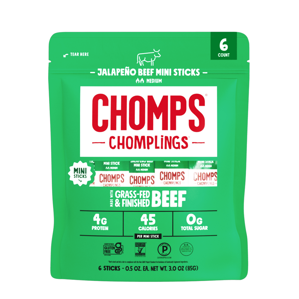Chomps Mini Jalapeno Beef Chomplings Sticks . · Carne seca · 6 pzas de 142 g