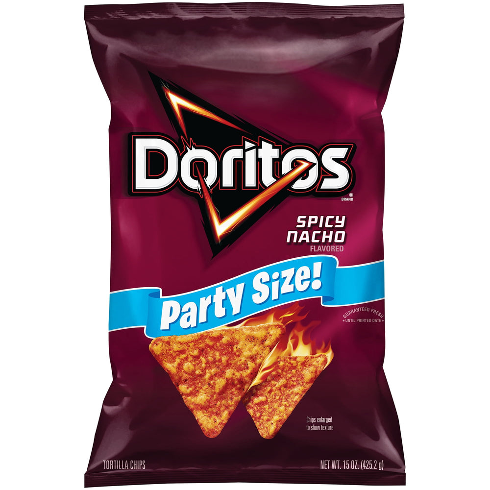 Doritos Spicy Nacho · Totopos · 425 g · bolsa · tamaño fiesta