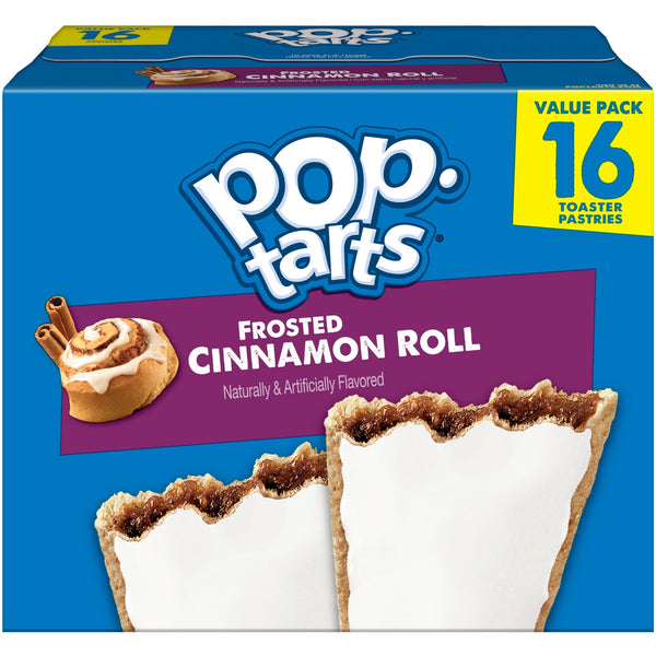 Pop-Tarts Frosted Cinnamon Roll · Pastelitos · 16 pzas · 765 g