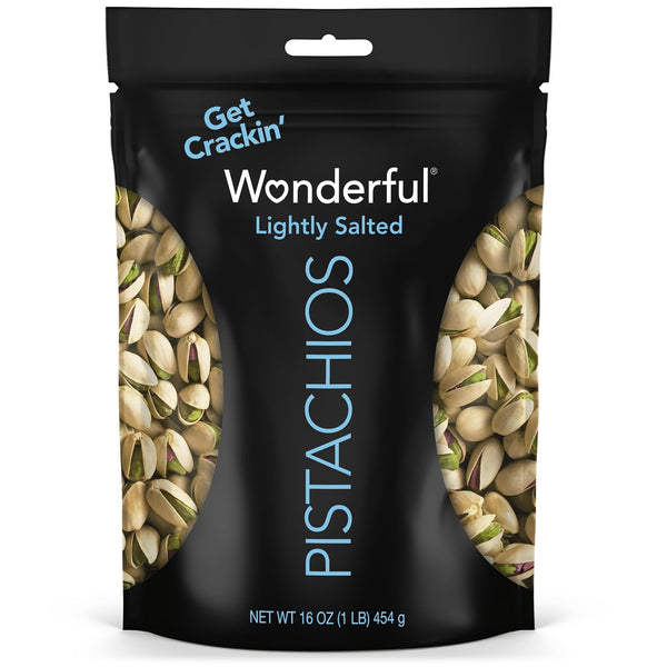 Wonderful Pistachios In-Shell Lightly Salted Nuts · Nueces · 454 g · bolsa