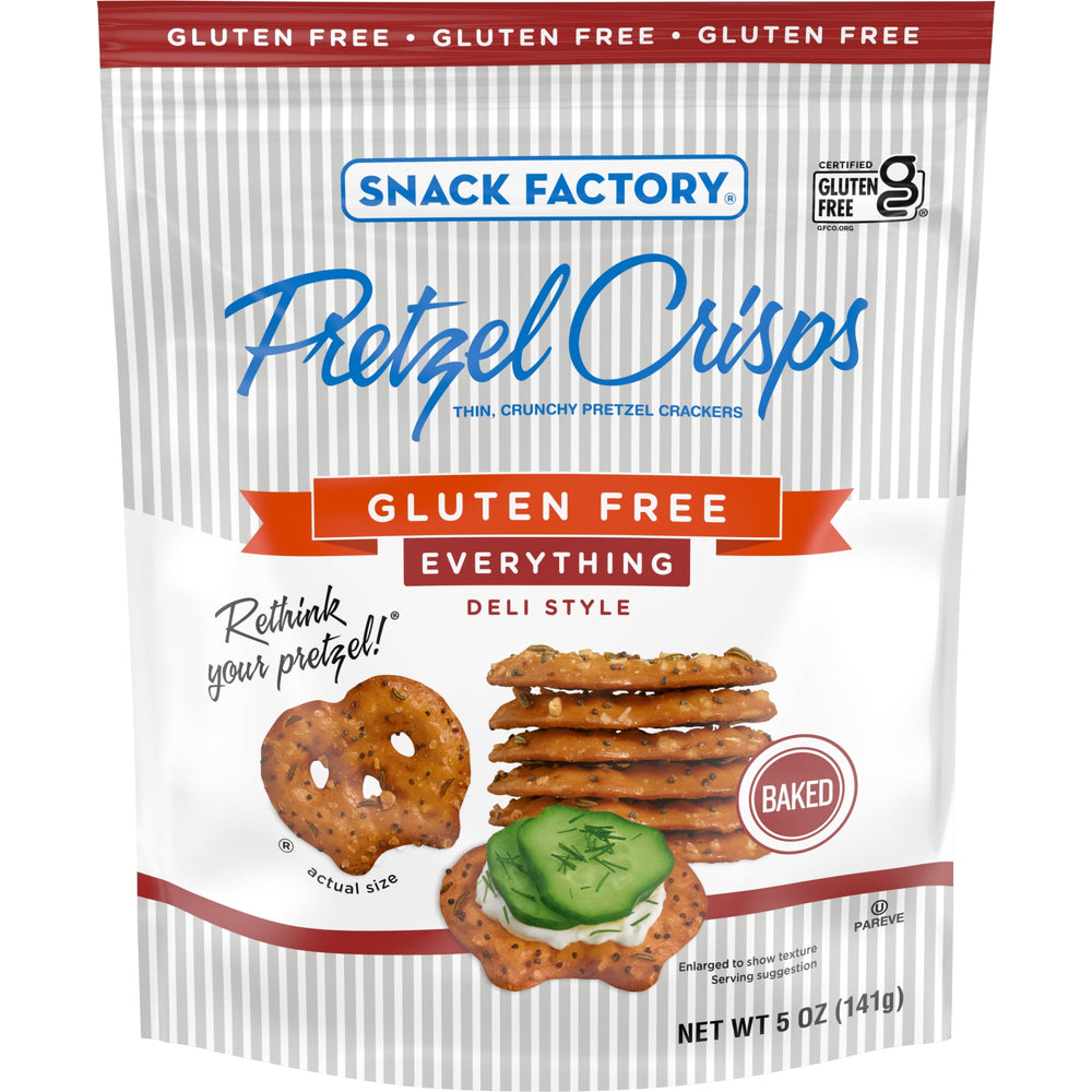 Factory Pretzel Crisps Everything Gluten Free · Pretzels · 142 g