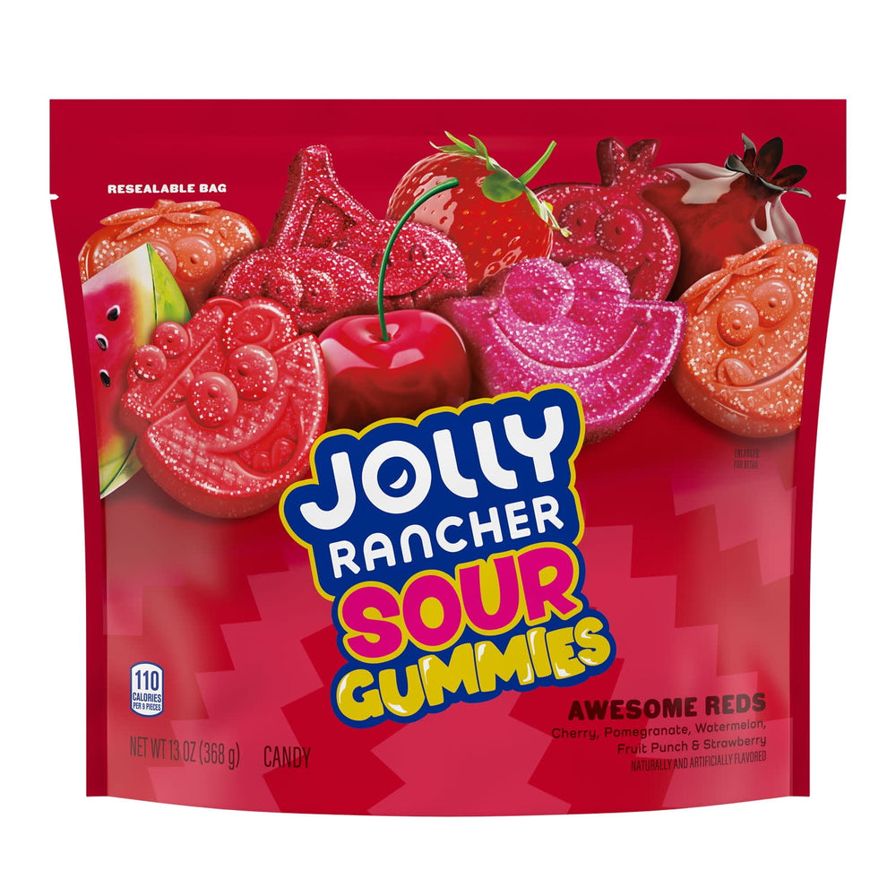 Jolly Rancher Sour Awesome Reds ed · Gomitas · 369 g · bolsa