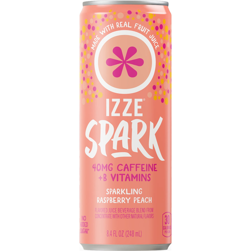 IZZE Spark Raspberry Peach with Caffeine · Bebida · 248 ml · lata