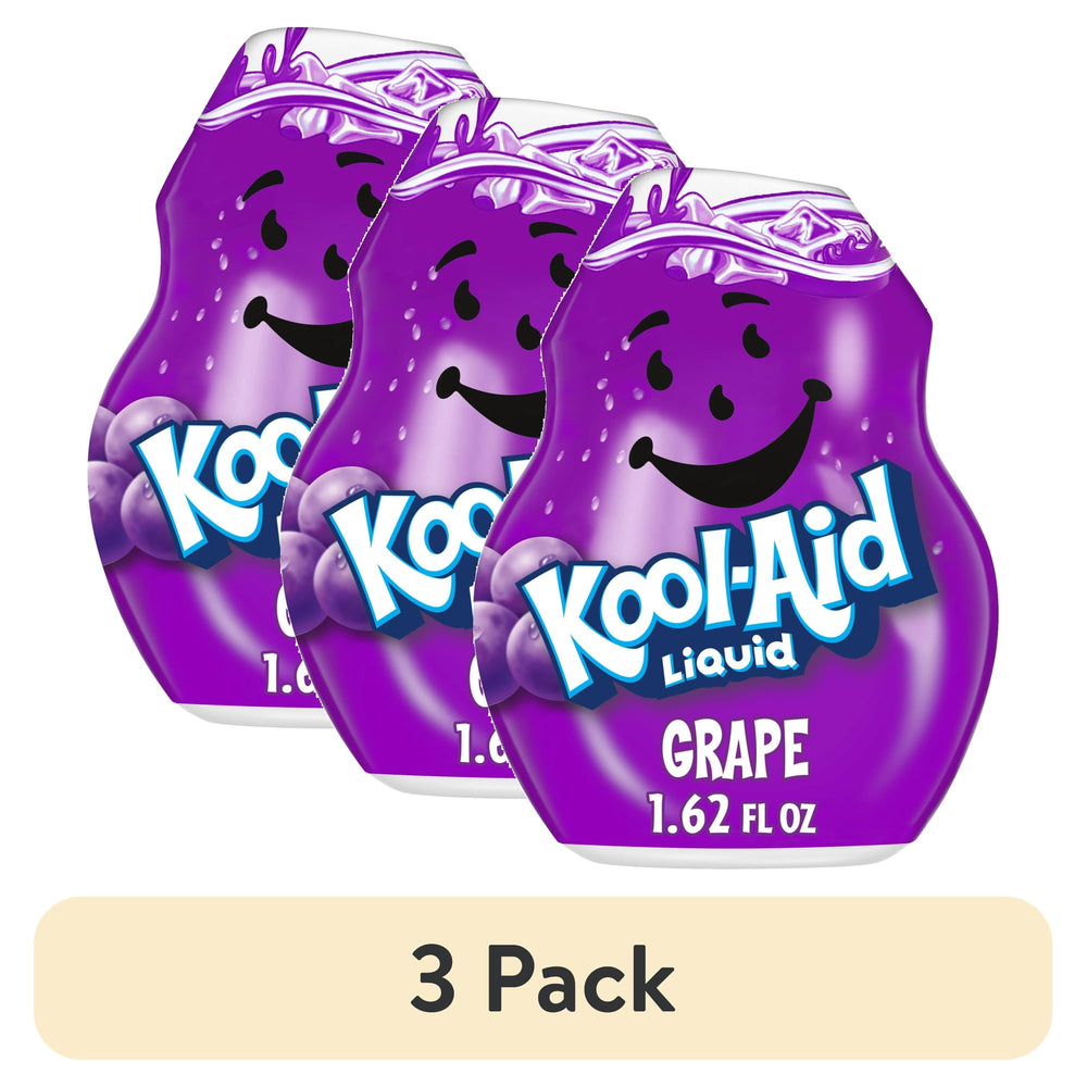 Kool-Aid Liquid Grape · Polvo para agua · 3 botellas de 48 ml