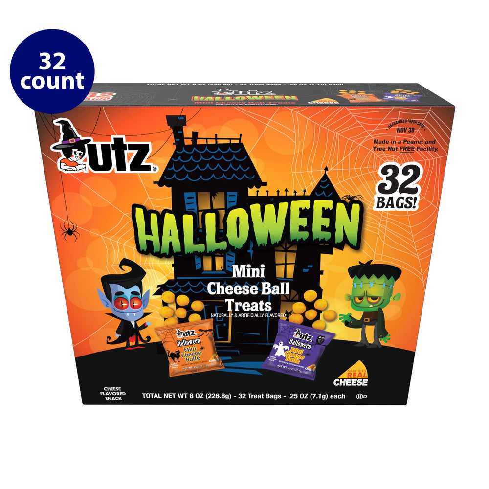Utz Halloween Mini Cheeseball · Caramelos · 32 pzas de 7 g