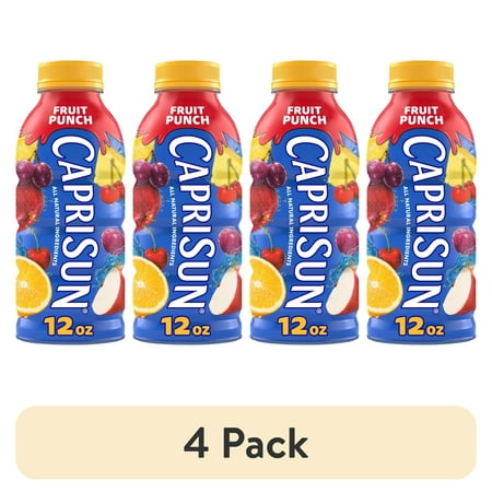Capri Sun Fruit Punch · Bebida · 4 botellas de 340 g