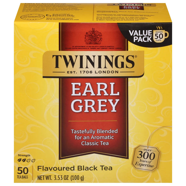 Twinings Earl Grey Black Tea Bags with Citrus & Bergamot · Té · 50 pzas