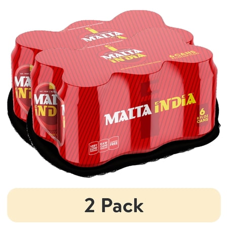 Malta India Malt Beverage · Bebida · 2 latas de 237 ml