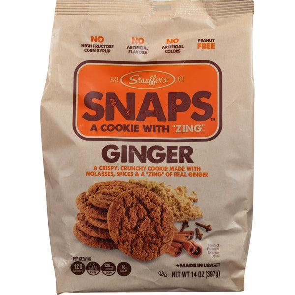 Stauffer's SNAPS Ginger · Galletas · 397 g · bolsa