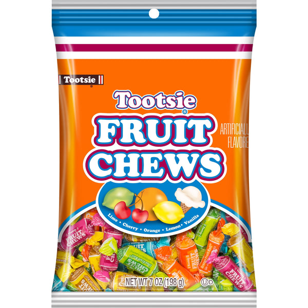 Tootsie Roll Fruit Chews Assorted Sour Fruit Gluten Free · Nueces · 198 g