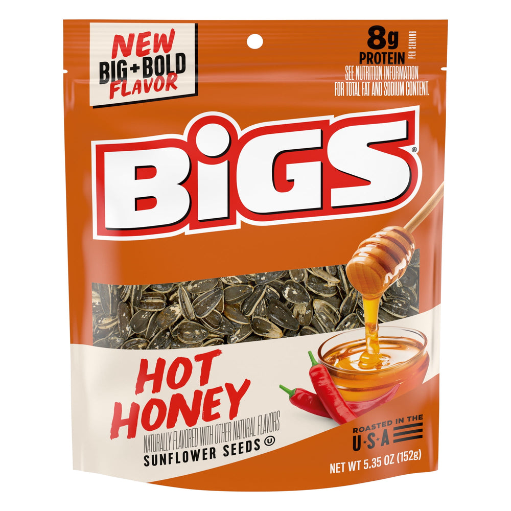 BIGS Hot Honey Naturally Sunflower Seeds · Nueces · 152 g · bolsa