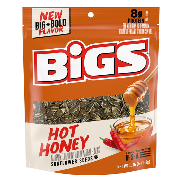 BIGS Hot Honey Naturally Sunflower Seeds · Nueces · 152 g · bolsa