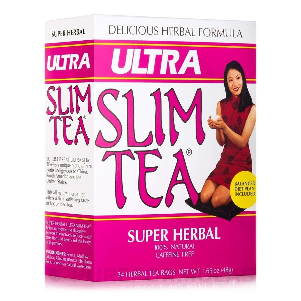 Hobe Labs Ultra Slim Tea Super Herbal - 24 Tea · Té