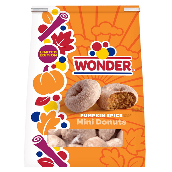 Wonder Pumpkin Spice Mini Donuts Shareable Donuts · Pastelitos · 283 g · bolsa
