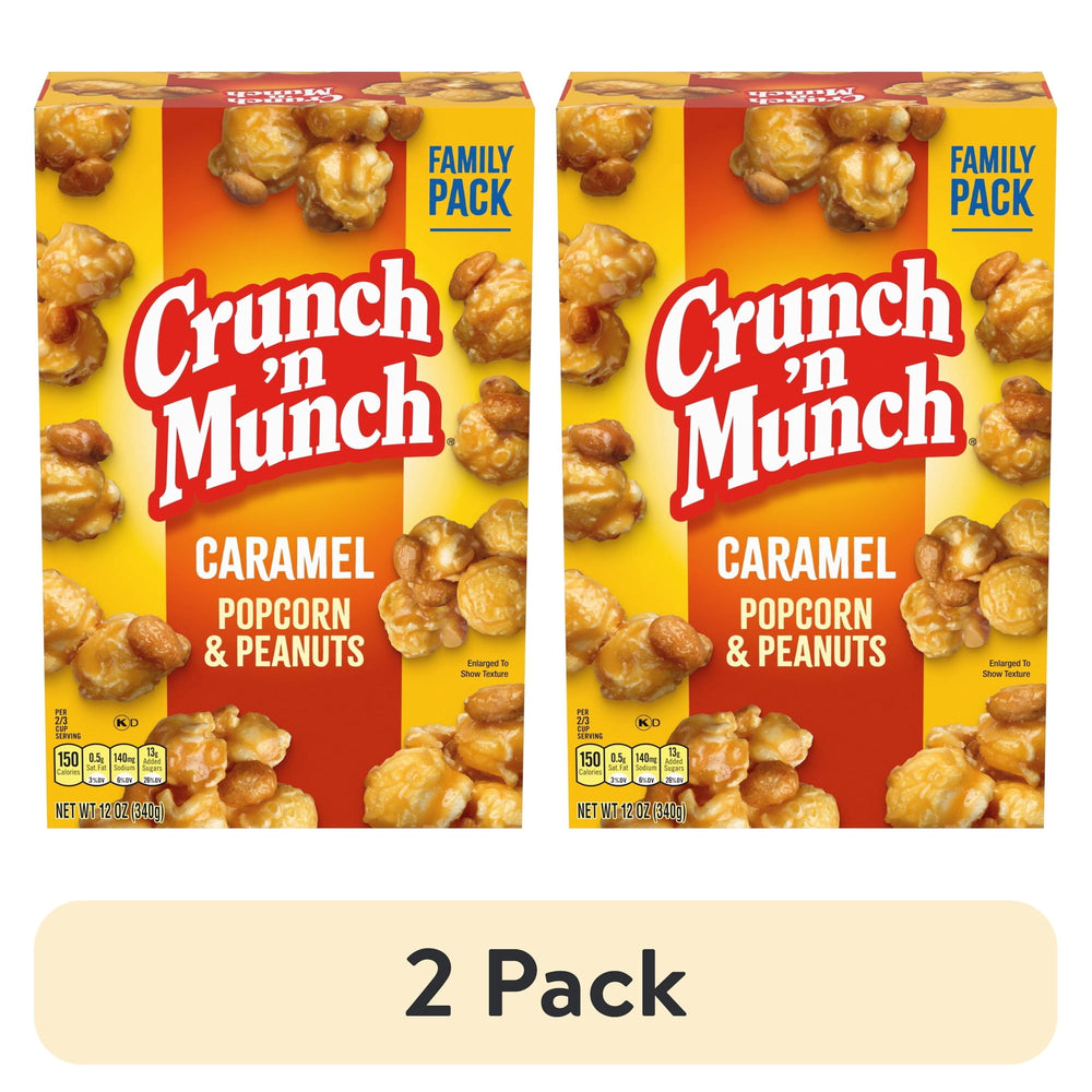 CRUNCH 'N MUNCH Caramel · Palomitas · 2 pack de 340 g