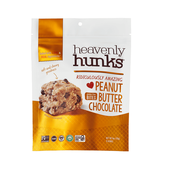E & C's Heavenly Hunks Vegan Peanut Butter Chocolate sin gluten · Galletas · 6 pzas de 170 g