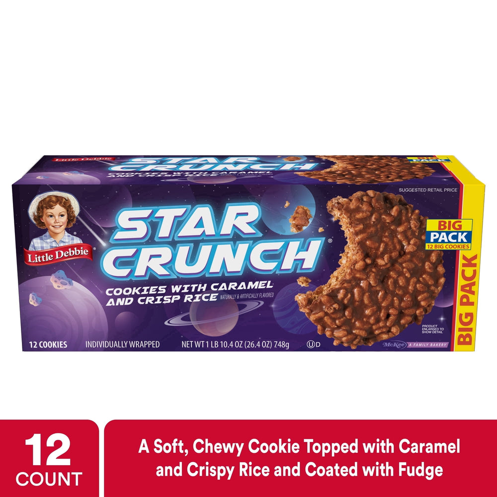 Little Debbie Big Pack Star Crunch Cosmic · Pastelitos · 12 pzas · 748 g