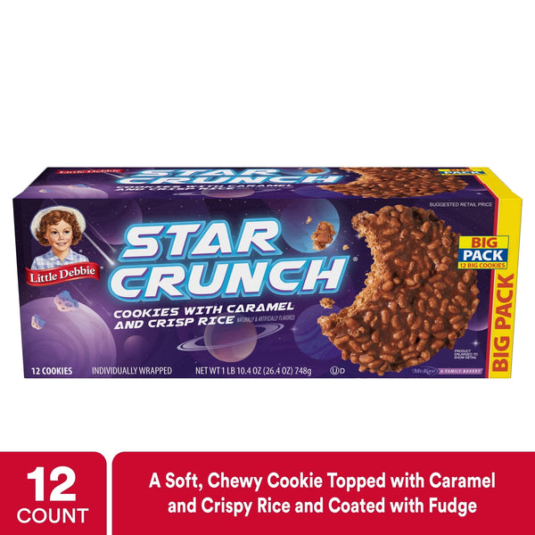 Little Debbie Big Pack Star Crunch Cosmic · Pastelitos · 12 pzas · 748 g
