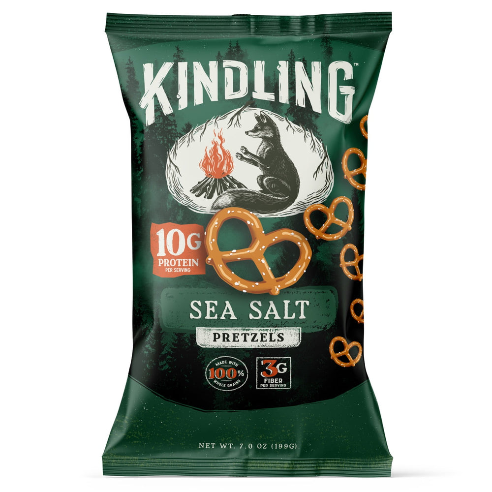 Kindling Sea Salt Protein · Pretzels · 198 g · bolsa