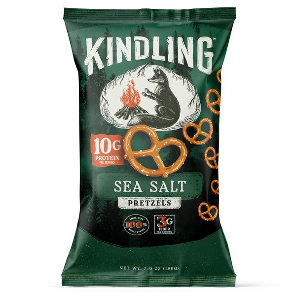 Kindling Sea Salt Protein · Pretzels · 198 g · bolsa