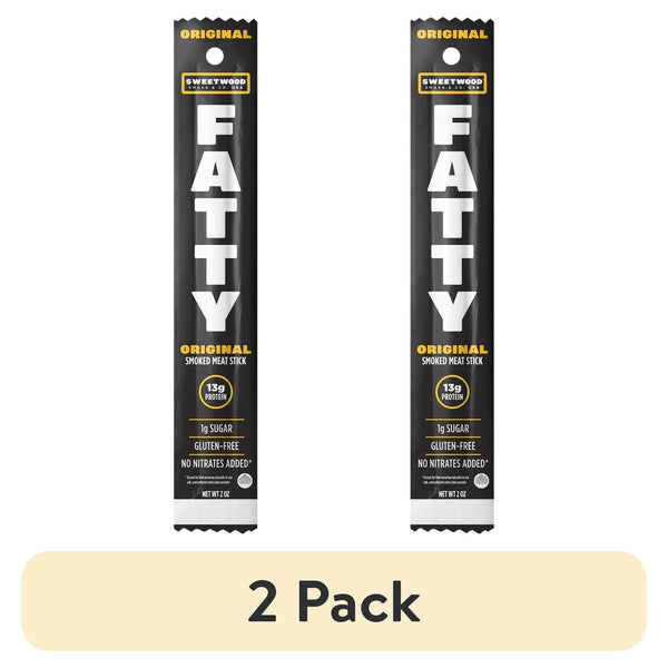 FATTY Meat Sticks Pork Raised Without Antibiotics · Carne seca · 2 pack de 13 g