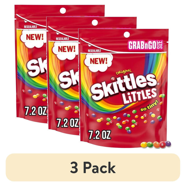SKITTLES Littles Original Grab N Go · Caramelos · 3 pack de 204 g