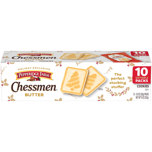 Pepperidge Farm Chessmen Butter Holiday 10 Single-Serve · Galletas