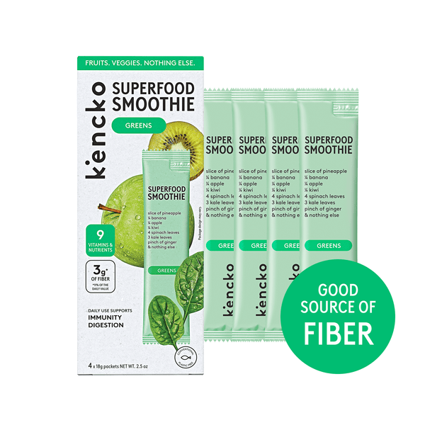 Kencko Greens Instant Superfood Fruit & Veggie Smoothies · Avena y hot cakes · 4 pack · 1.79 kg