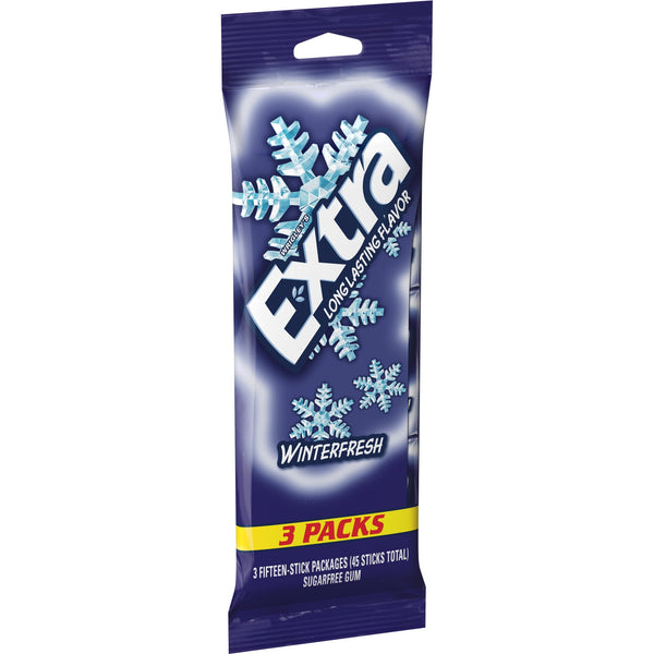 Extra Winterfresh Sugar Free · Chicles y mentas · 3 pzas