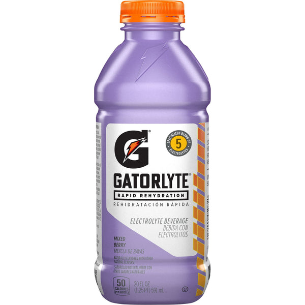 Gatorlyte Rapid Rehydration Drink Mixed Berry · Bebida · 591 ml · botella