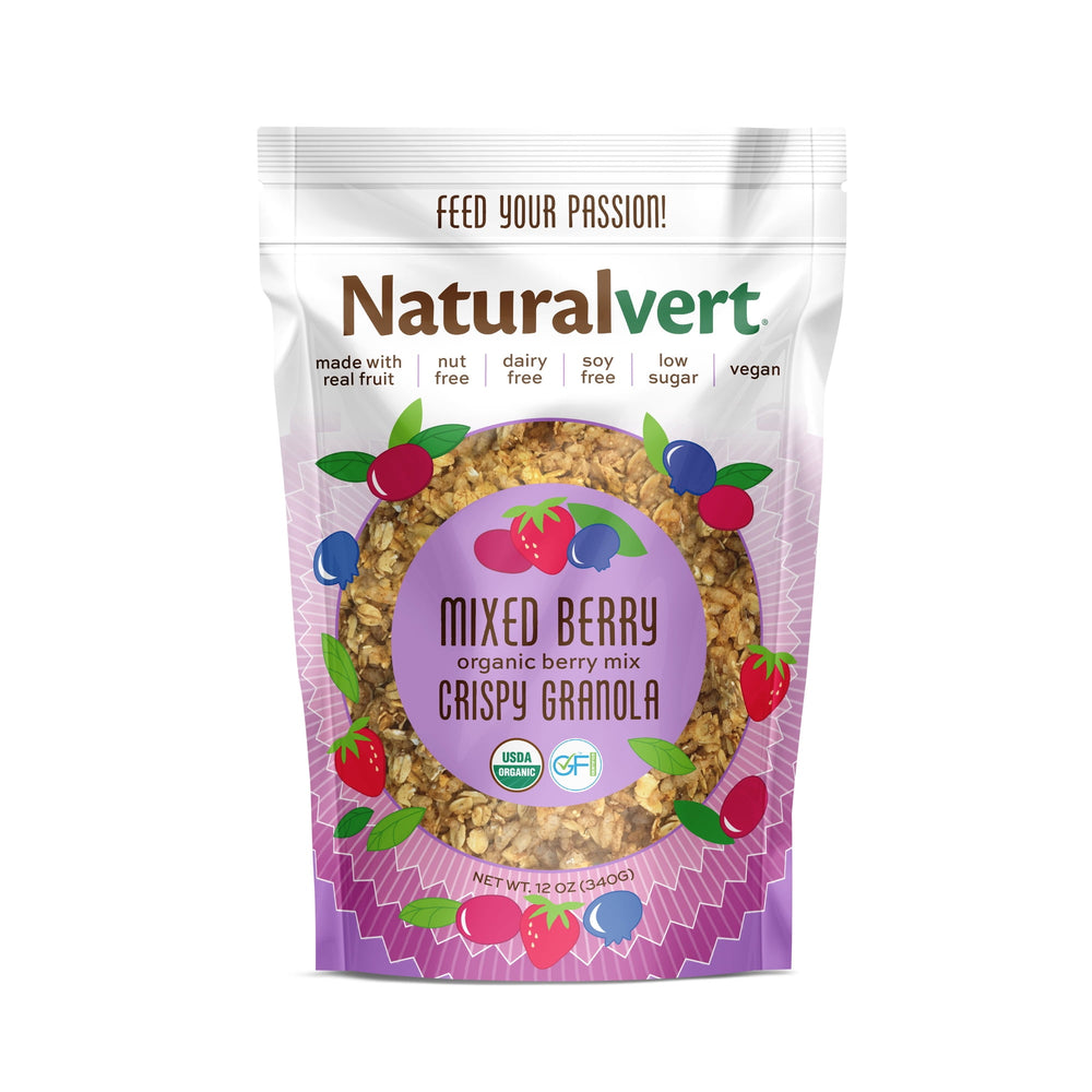 Naturalvert Organic Vegan - Mixed Berry Vegan ( Gluten free · Granola · 340 g